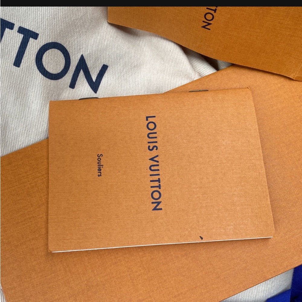Louis Vuitton boots in box comes with extra laces